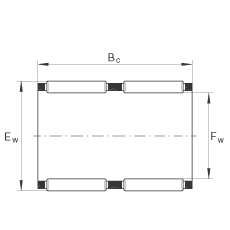 滾針及保持架組件 K75X83X35-ZW, 根據(jù) DIN 5405-1/ ISO 3030 標(biāo)準(zhǔn)，雙列