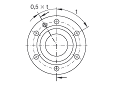 推力角接觸球軸承 ZKLF1255-2RS, 雙向，螺釘安裝，兩側(cè)唇密封
