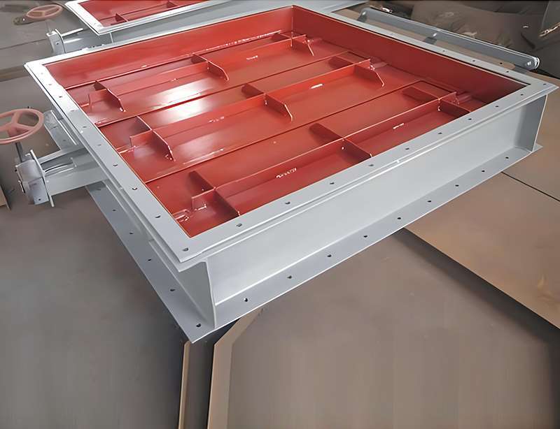 方形電動煙道擋板門